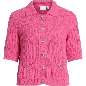 VIGEORGIE 2/4 O-NECK KNIT CARDIGAN