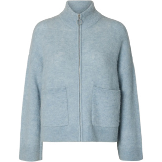 SLWSIA RAS LS KNIT ZIPPER CARDIGAN NOOS