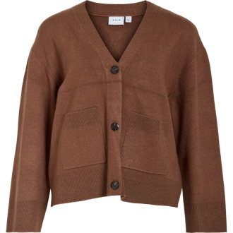 VICASSIE L/S V-NECK KNIT CARDIGAN/LS