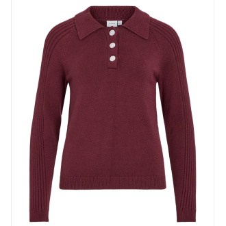 VIDARJA POLO L/S KNIT TOP
