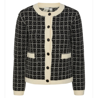 YASLIVIA LS SHORT KNIT CARDIGAN NOOS