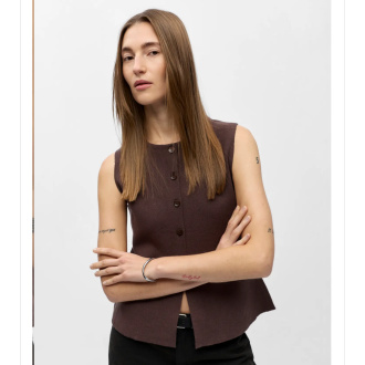 Alternative view of OBJREYNARD RE KNIT VEST DIV