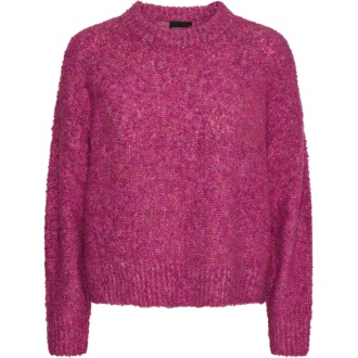 PCNATHERINE LS O-NECK KNIT BC