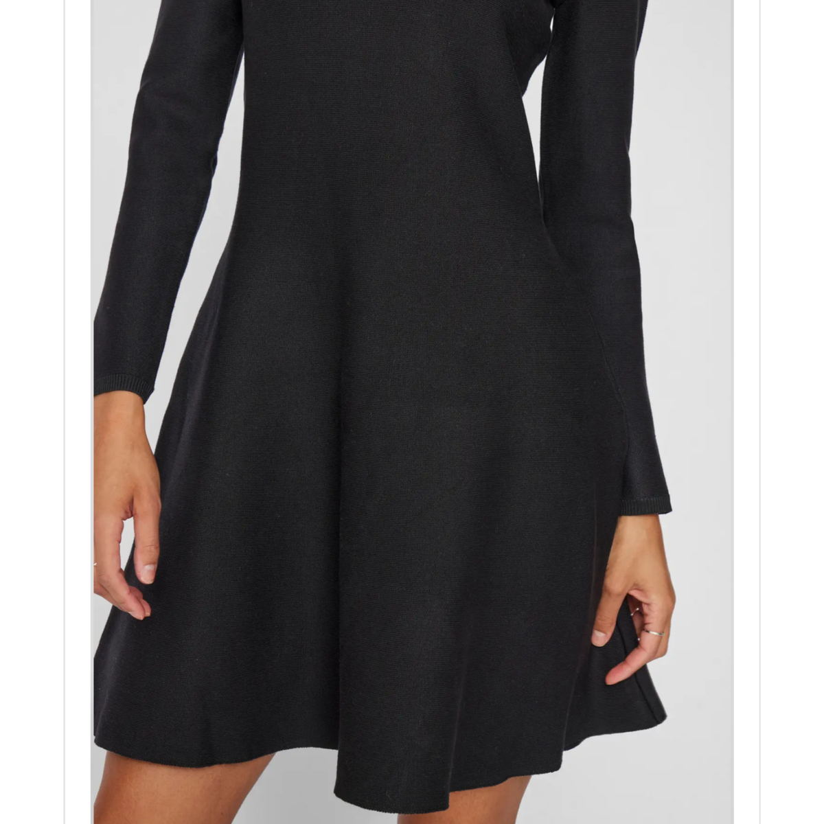 VISWAY L/S O-NECK SKATER KNIT DRESS/1 - Bilde 4