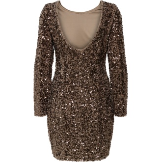 Alternative view of ONLCONFIDENCE L/S DEEP SEQUINS DRESSJRS.