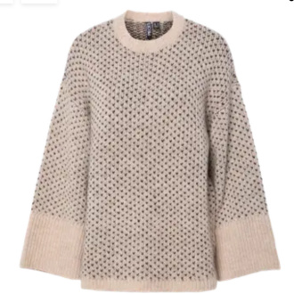 PCMORDIC LS LOOSE O-NECK KNIT BC