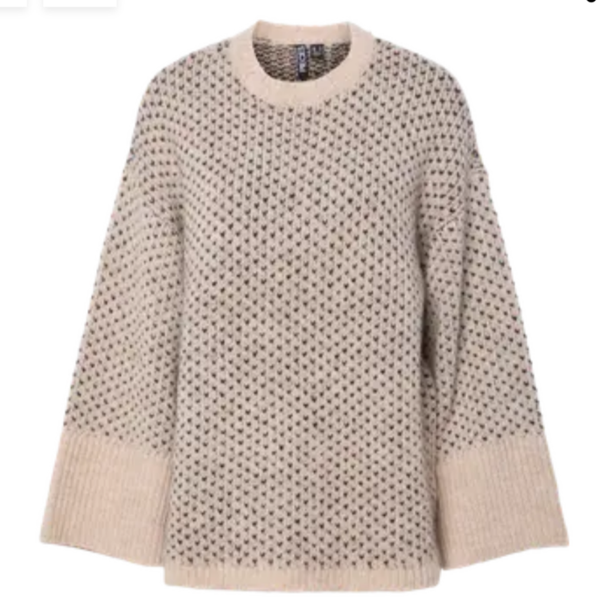PCMORDIC LS LOOSE O-NECK KNIT BC