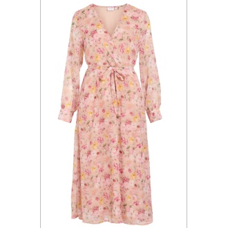 VIFALIA V-NECK L/S MIDI DRESS - NOOS/OC