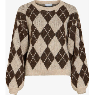 VIMONY CHECK KNIT PULLOVER /TX