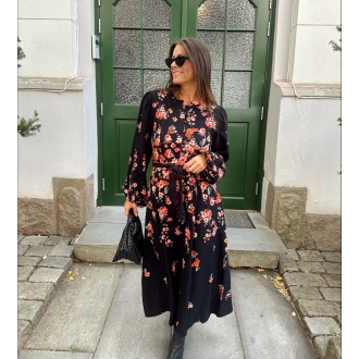 VIELMA O-NECK LS ANKLE DRESS