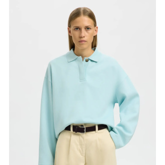 SLFARI GIA LS POLO SWEAT