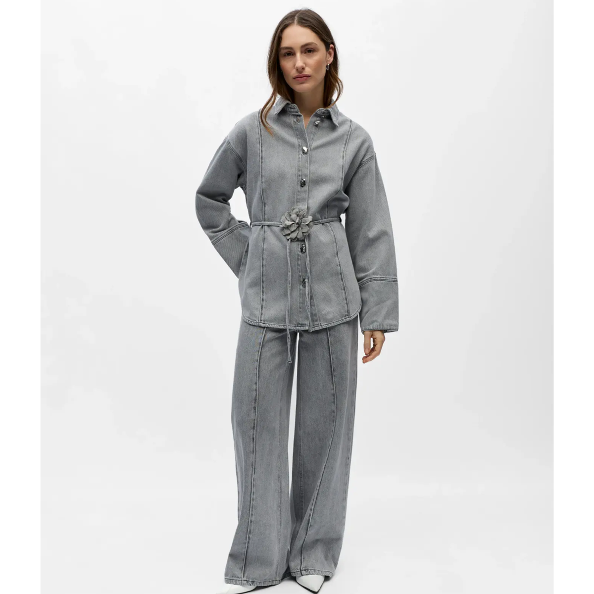 OBJGAIL L/S LO DENIM SHIRT - Bilde 2