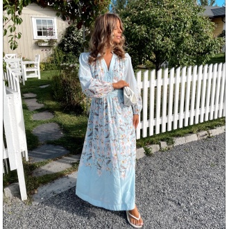 VIZANILA GIL L/S MIDI DRESS/DC/LN