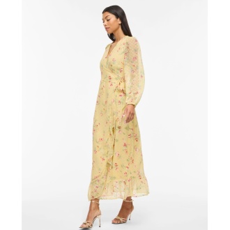 VIEDEE L/S ANKLE WRAP DRESS/DC/KA