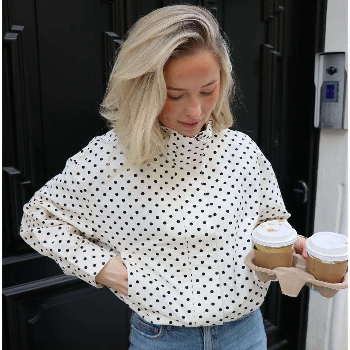 ONLCASSANDRA AOP JACKET OTW