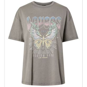 PCGENE SS PRINTED WASHED T-SHIRT JRS BC