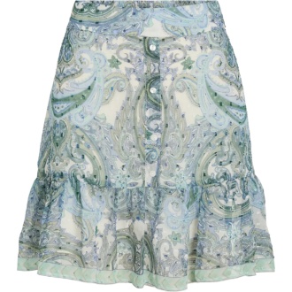 VIPRAYA HW PRINTED SHORT SKIRT/LN