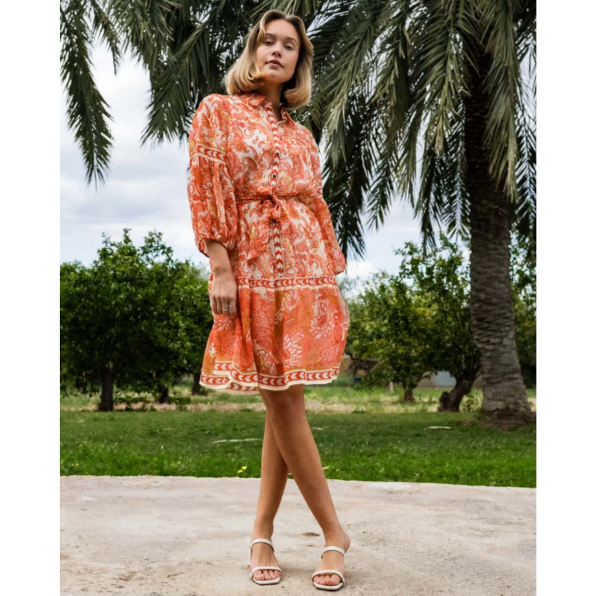 VIPRAYA PRINTED SHORT DRESS - Bilde 3