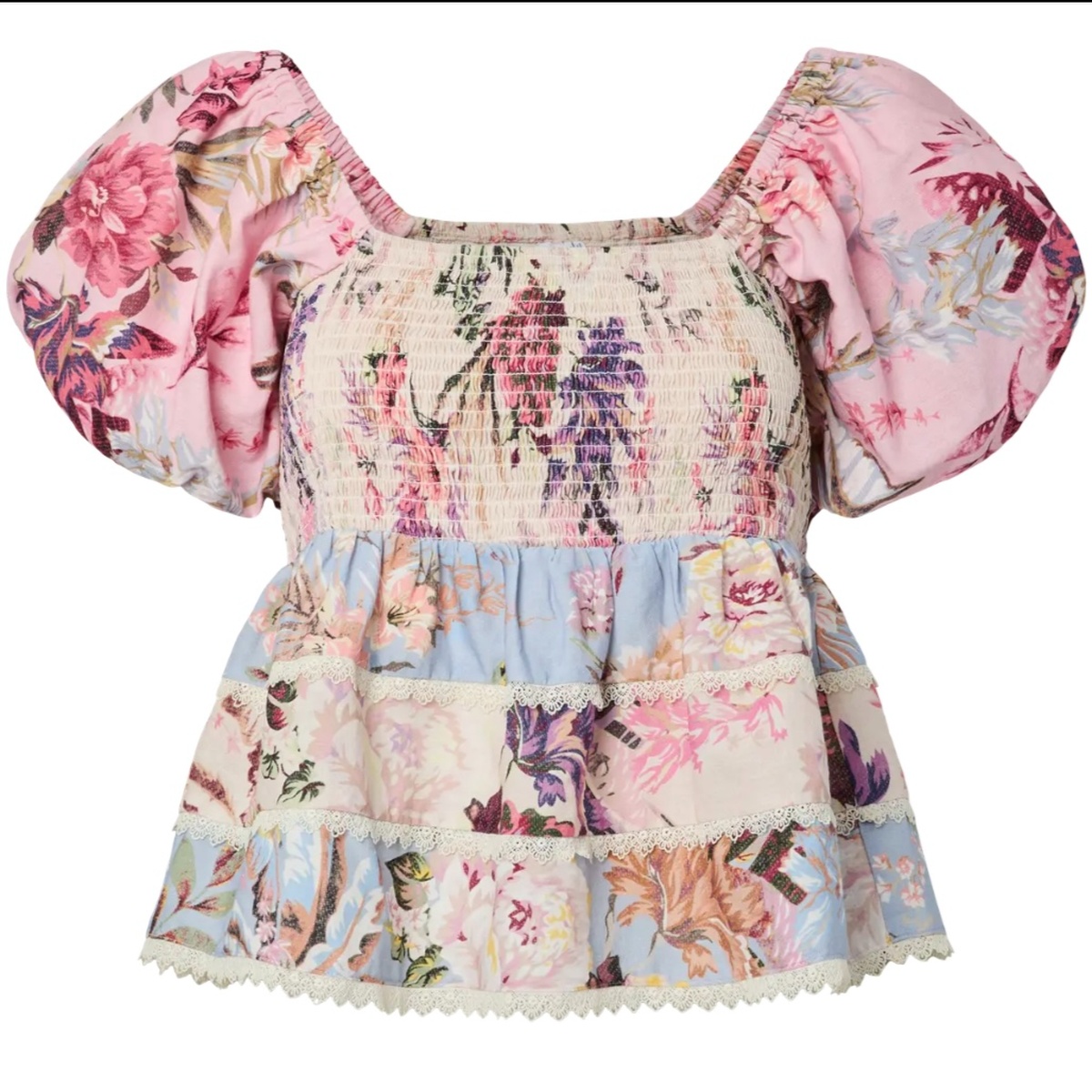YASMESSA SMOCK TOP