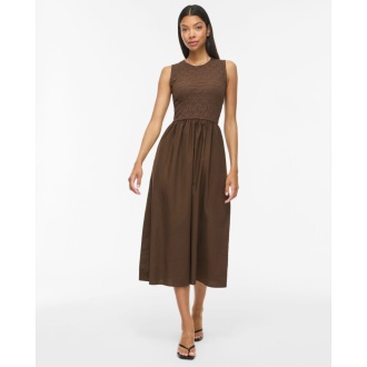 VICARLA O-NECK MIDI DRESS