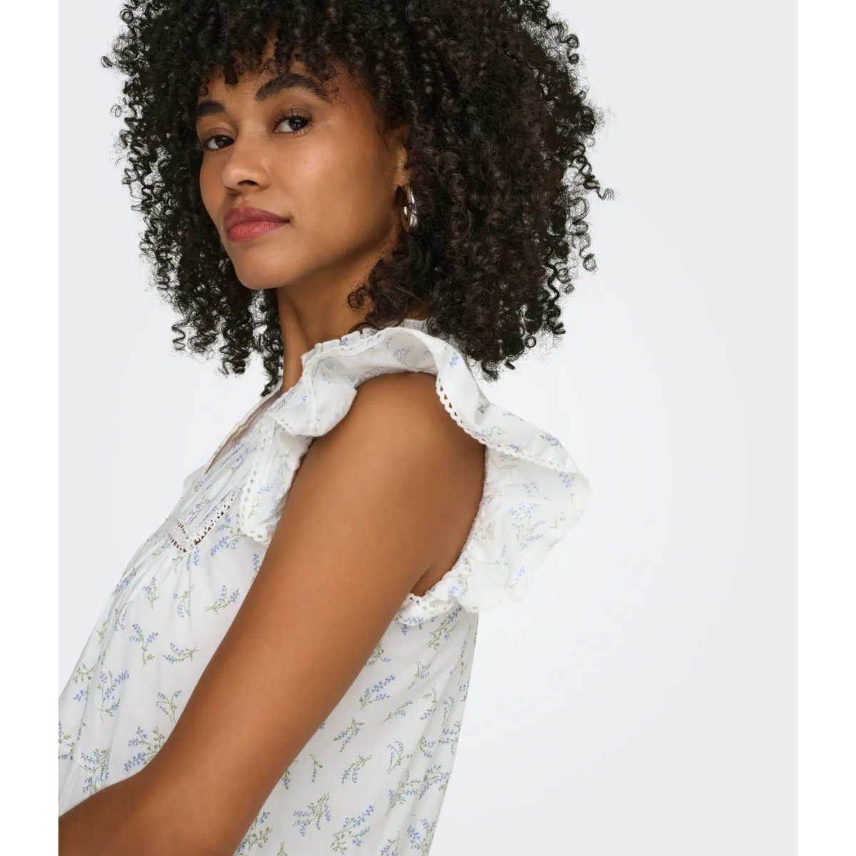 ONLTEA-IDRIS FRILL TAPE DRESS - Bilde 5