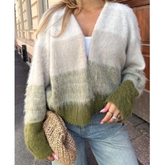 Alternative view of PCGOA LS OPEN KNIT CARDIGAN