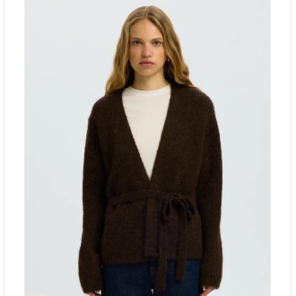 Alternative view of SLFGABRIELLA LS KNIT BELT CARDIGAN