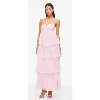 VILEA HALTERNECK LAYERED DRESS