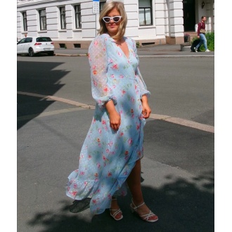 VIEDEE ANKLE WRAP DRESS