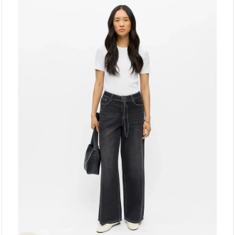 OBJROSIE MW WIDE JEANS NOOS - Bilde 4