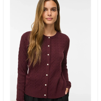 VIKERRY CABLE KNIT CARDIGAN