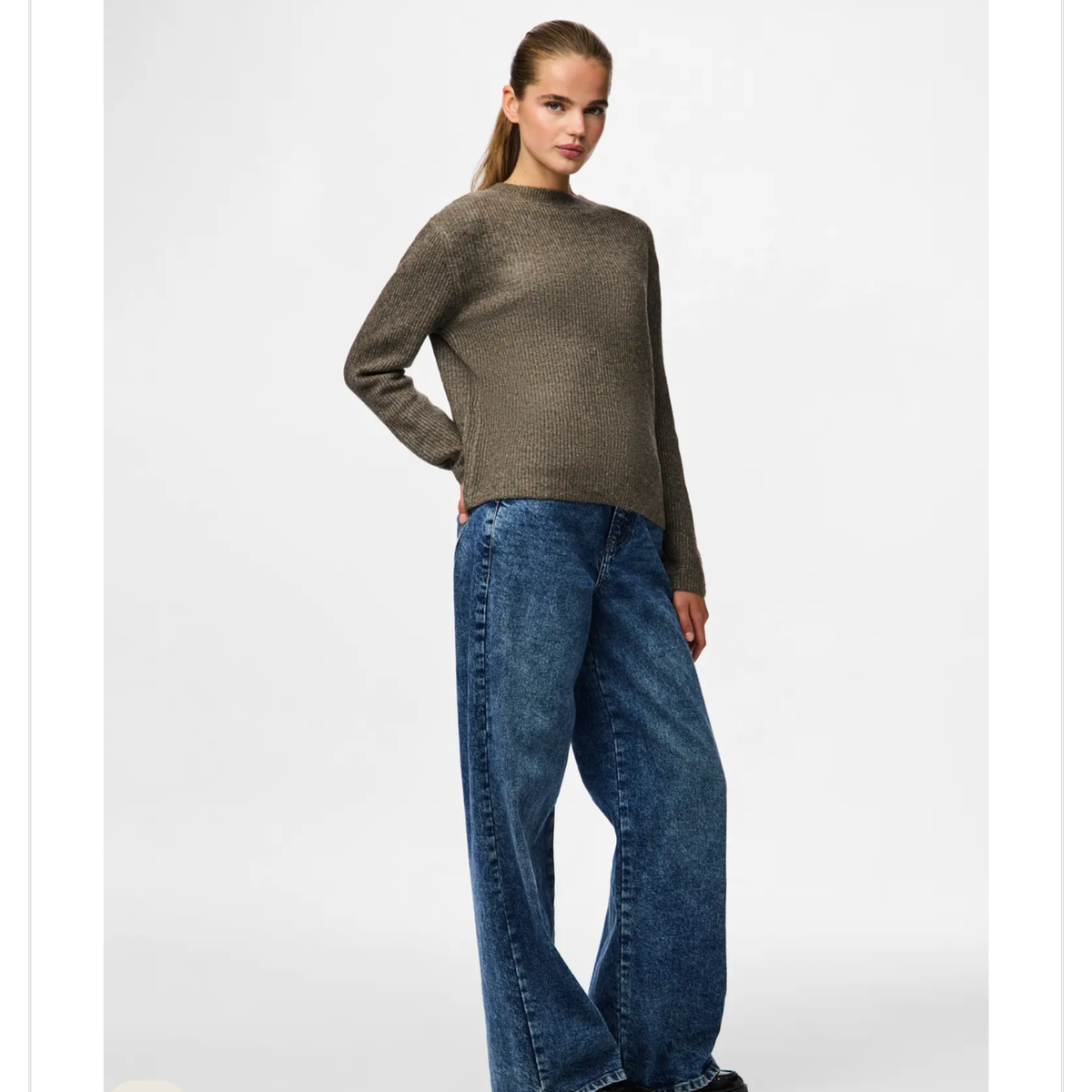PCSILLY LS REV TIE KNIT NOOS BC - Bilde 8