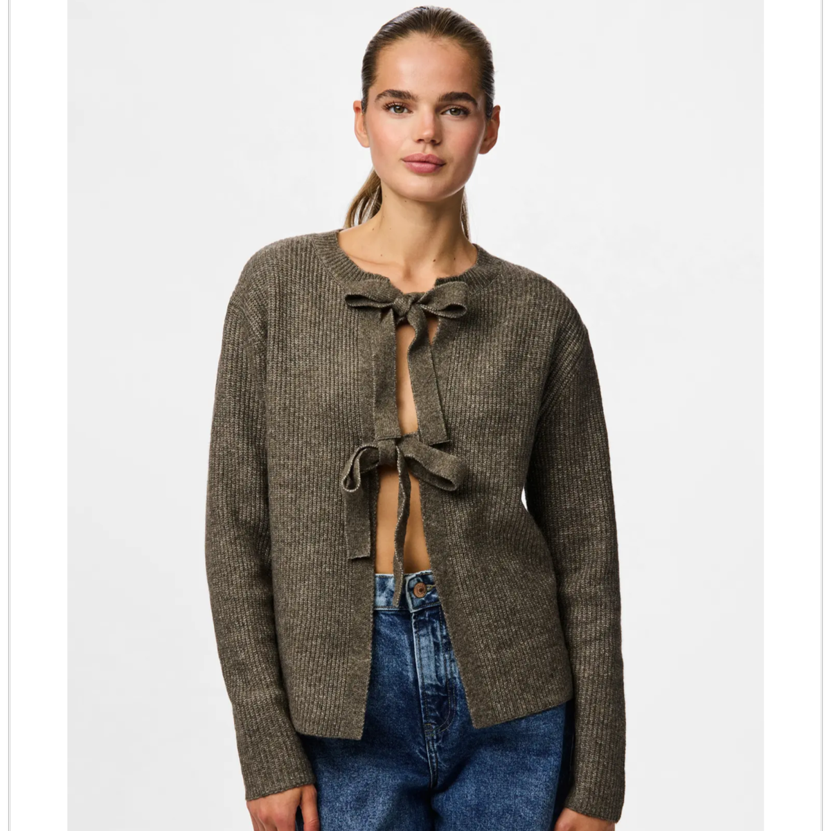 PCSILLY LS REV TIE KNIT NOOS BC - Bilde 7