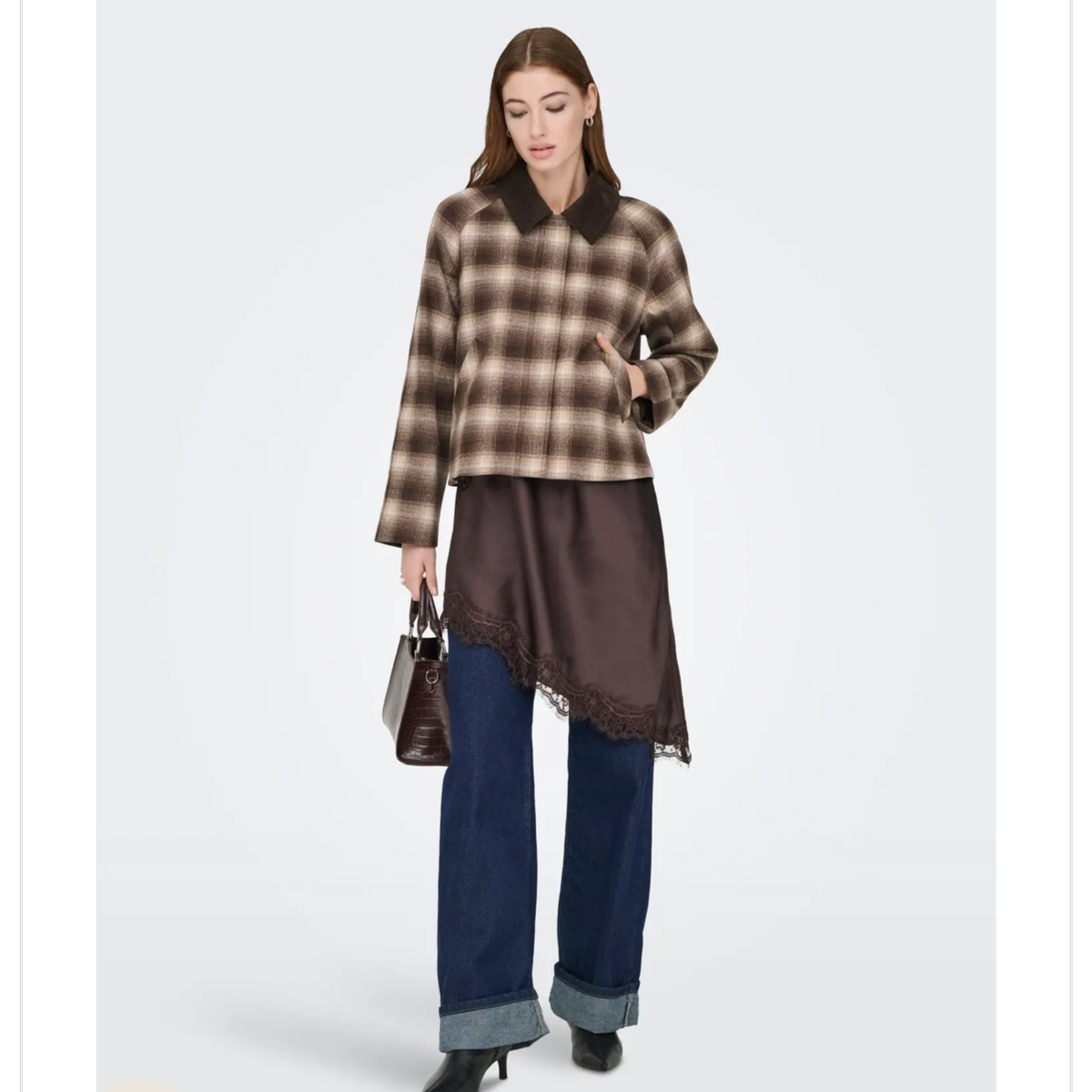 ONLKINE CHECKED CORD JACKET - Bilde 3