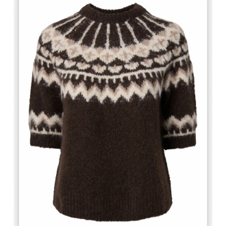 YASDOMINA SS WOOL BLEND KNIT PULLOVER S.