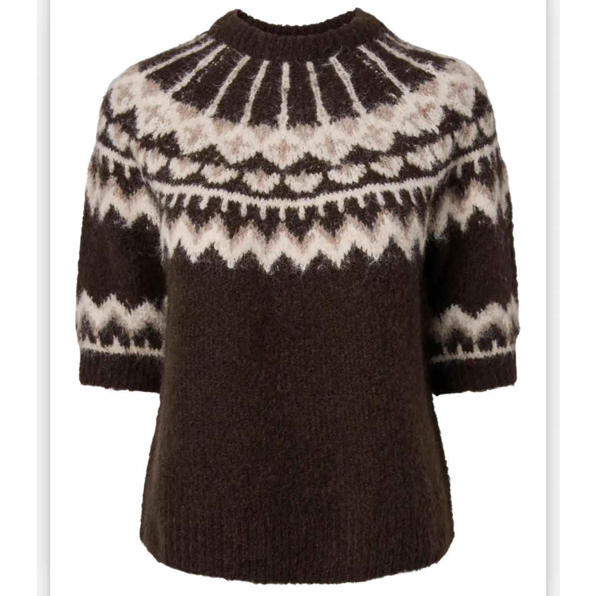 YASDOMINA SS WOOL BLEND KNIT PULLOVER S.