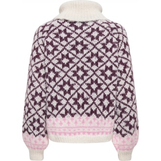 Alternative view of ONLCARO LS ROLLNECK KNT