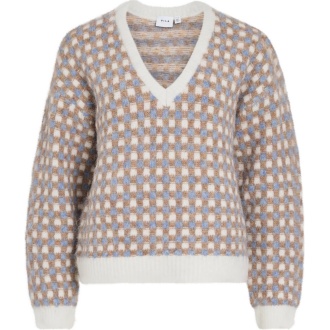 VIALDIS V-NECK L/S KNIT TOP