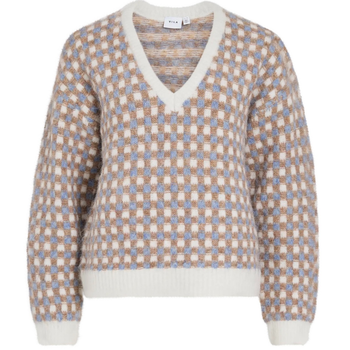VIALDIS V-NECK L/S KNIT TOP