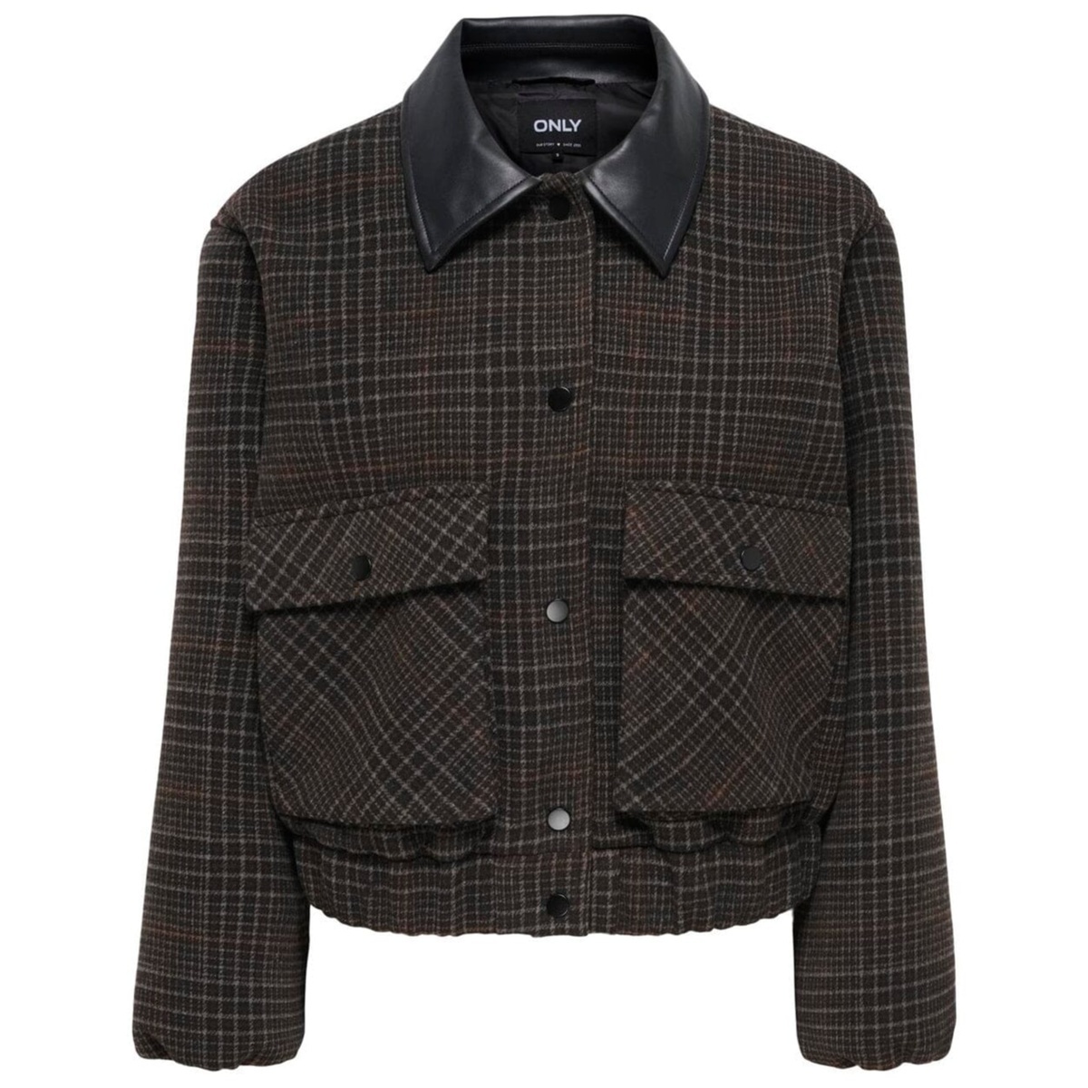 ONLMIKA CHECK BOMBER JACKET