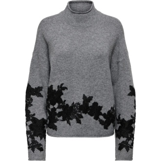 ONLLISA LS HIGHNECK DETAIL KNT