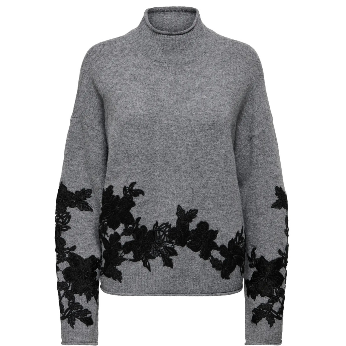 ONLLISA LS HIGHNECK DETAIL KNT
