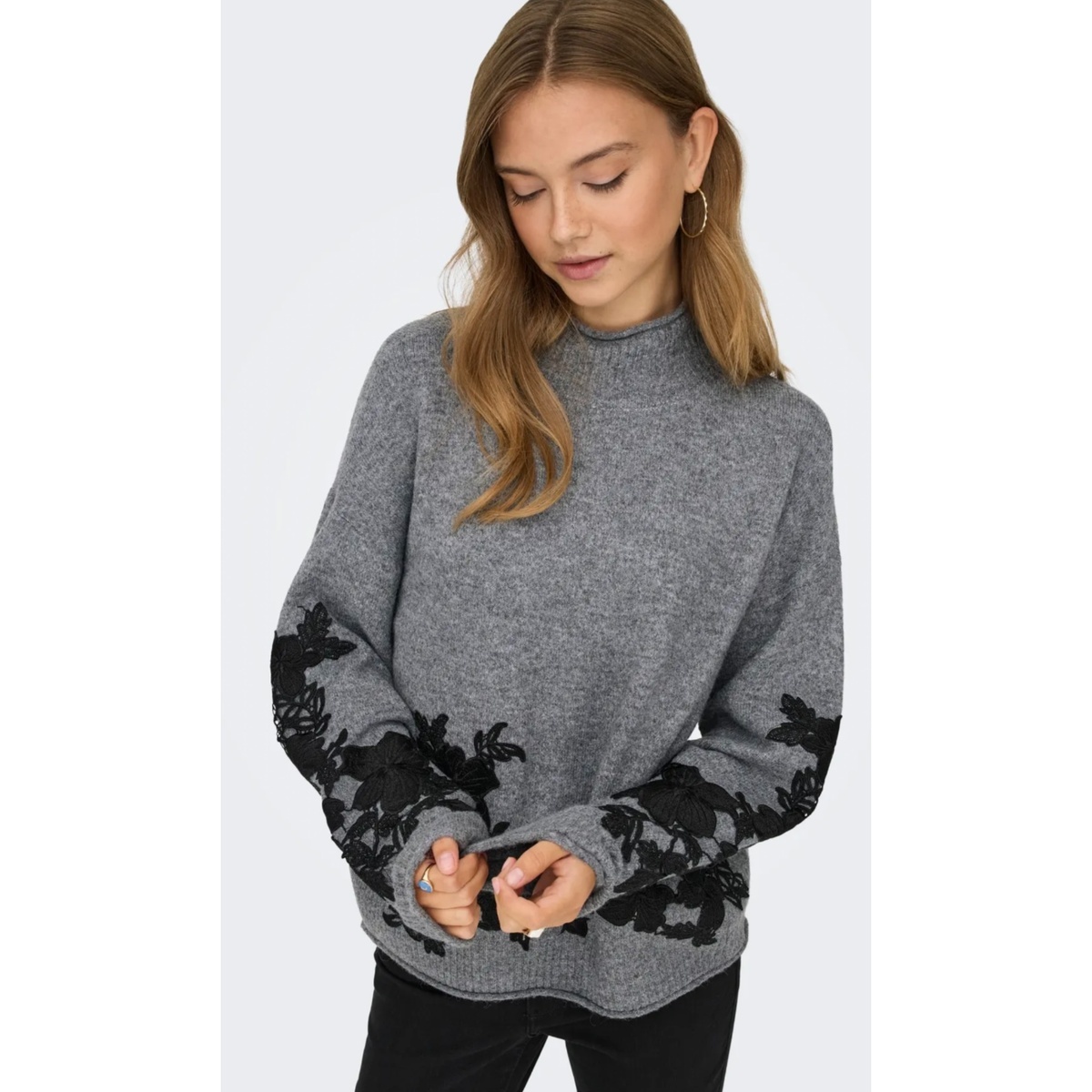ONLLISA LS HIGHNECK DETAIL KNT - Bilde 2