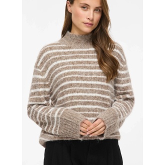 VIMEJA HIGHNECK L/S STRIPE KNIT
