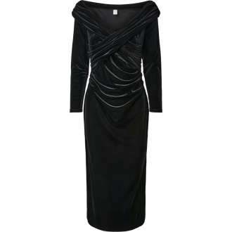 YASTVIMA LS OFF SHOULDER ANKLE DRESS S.