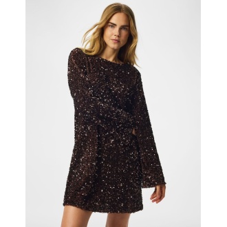 PCKAMMY LS DEEP BACK BOW DRESS JRS BC
