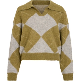 VIRETHA L/S COLLAR KNIT